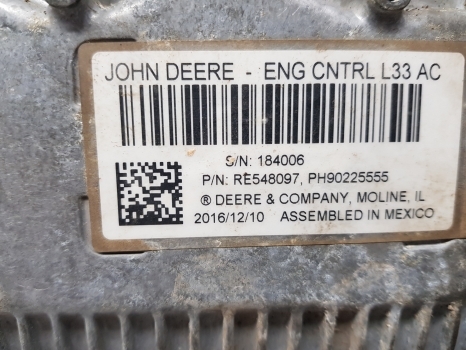 John Deere 6145r Engine Control Unit Re548097, Re580347, Sw63031b - Unidad de control para Tractor: foto 3 John Deere 6145r Engine Control Unit Re548097, Re580347, Sw63031b - Unidad de control para Tractor: foto 3