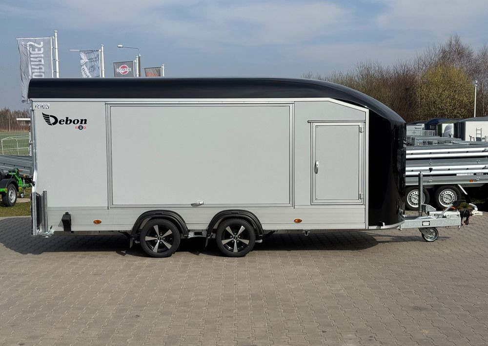 DEBON C1000 - kryta laweta | 490 x 202 cm / 3500kg / felgi ALU / wciągarka elektryczna - Remolque portavehículos: foto 3 DEBON C1000 - kryta laweta | 490 x 202 cm / 3500kg / felgi ALU / wciągarka elektryczna - Remolque portavehículos: foto 3