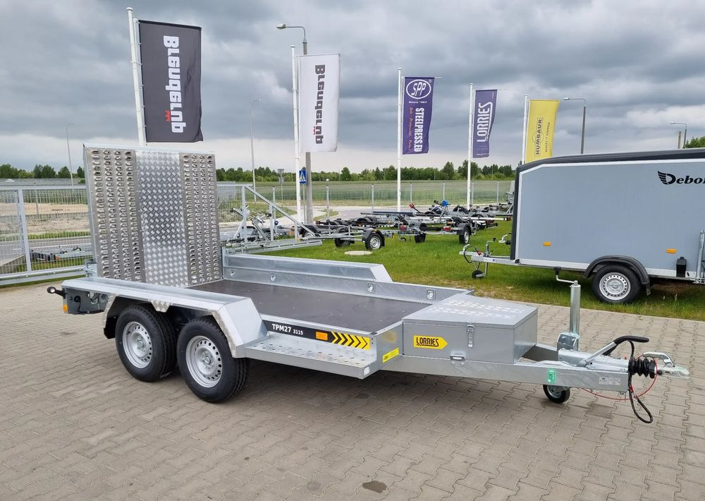 LORRIES TPM27 | 303x160 cm 2,7T koparka, bobcat - Remolque porta maquinaria: foto 1 LORRIES TPM27 | 303x160 cm 2,7T koparka, bobcat - Remolque porta maquinaria: foto 1