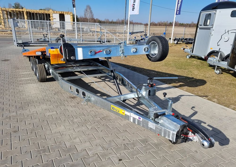 Remolque portavehículos nuevo WIOLA L35G65P hydraulic lifting 650x216 cm 3.5T GVW for vans trucks: foto 19