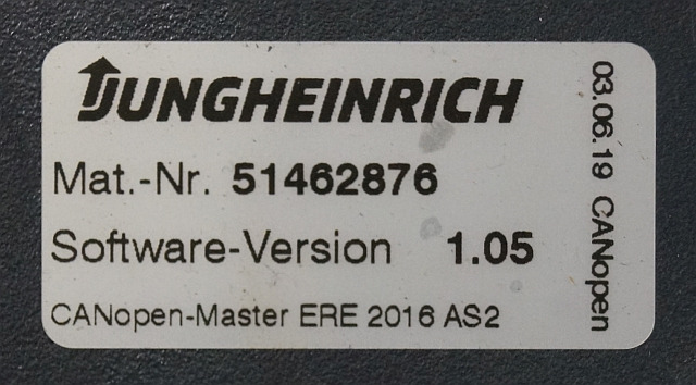 Jungheinrich 51561172 | Rij/hef/stuur regeling drive/lift/steering controller A - Unidad de control para Equipo de manutención: foto 3 Jungheinrich 51561172 | Rij/hef/stuur regeling drive/lift/steering controller A - Unidad de control para Equipo de manutención: foto 3