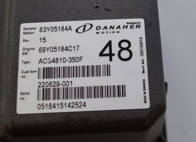 Toyota/BT 220629-001 | Danaher motion AC Superdrive motor controller 83Y05184A A Danaher motion AC Superdrive motor controller 83Y05184A ACS4810-350F Rev 15 sn. 0518415142524 - Unidad de control para Equipo de manutención: foto 2 Toyota/BT 220629-001 | Danaher motion AC Superdrive motor controller 83Y05184A A Danaher motion AC Superdrive motor controller 83Y05184A ACS4810-350F Rev 15 sn. 0518415142524 - Unidad de control para Equipo de manutención: foto 2