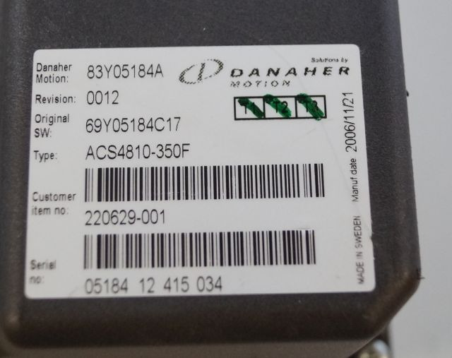 Toyota/BT 220629-001 | Danaher motion AC Superdrive motor controller 83Y05184A A - Unidad de control para Equipo de manutención: foto 2 Toyota/BT 220629-001 | Danaher motion AC Superdrive motor controller 83Y05184A A - Unidad de control para Equipo de manutención: foto 2