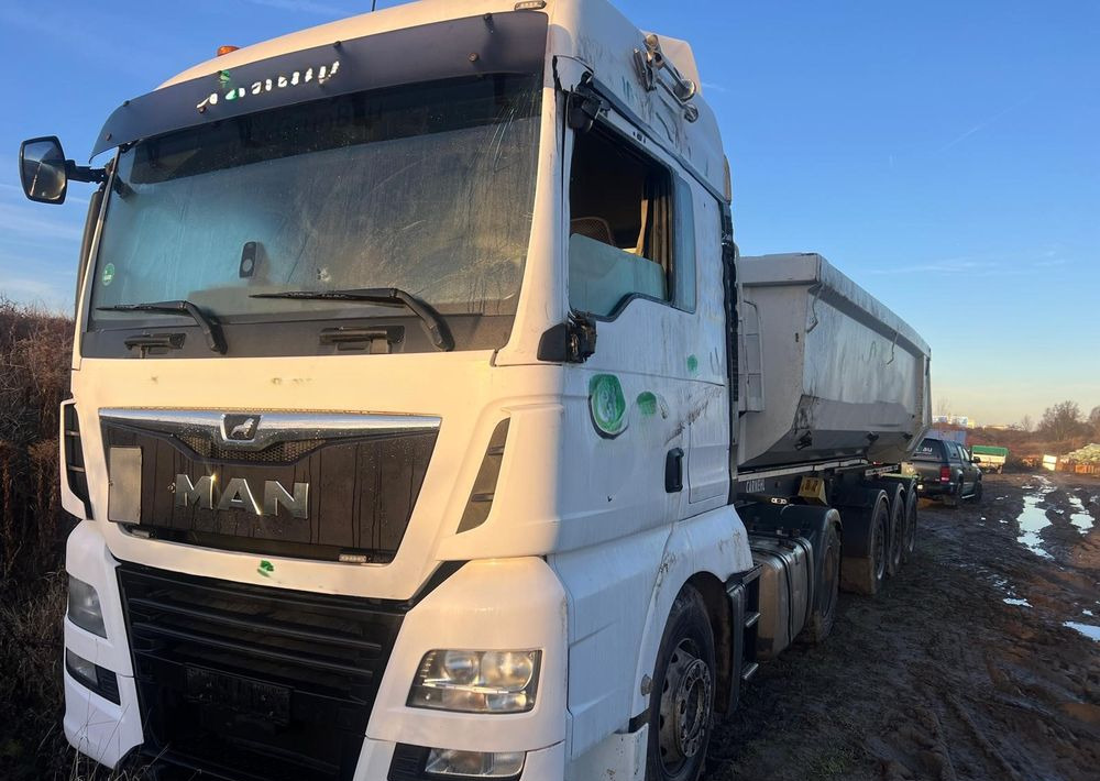 MAN TGX 500 KM (2017) / EURO 6 + Naczepa wywrotka 3-osiowa CARNEHL (2021) / oś podnoszona - Cabeza tractora, Semirremolque volquete: foto 1 MAN TGX 500 KM (2017) / EURO 6 + Naczepa wywrotka 3-osiowa CARNEHL (2021) / oś podnoszona - Cabeza tractora, Semirremolque volquete: foto 1