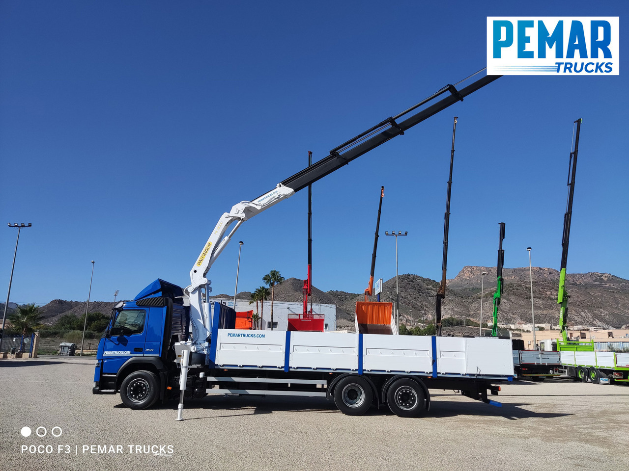 Camión caja abierta, Camión grúa VOLVO FM 450 6X2 GRUA CAJA FIJA EURO 6: foto 17