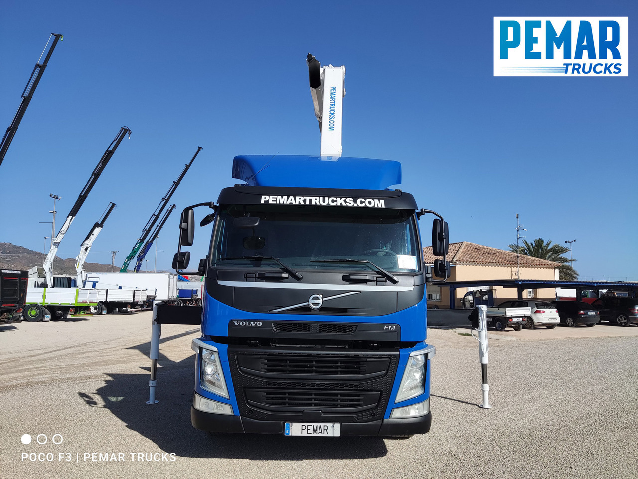 Camión caja abierta, Camión grúa VOLVO FM 450 6X2 GRUA CAJA FIJA EURO 6: foto 14