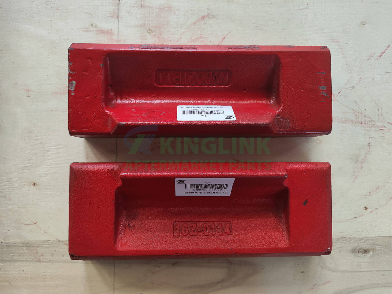 KINGLINK VSI Crusher Spare Parts Tip Cj08700-340-17 for Terex Canica2000dd 2000SD - Recambio para Maquinaria de construcción: foto 1 KINGLINK VSI Crusher Spare Parts Tip Cj08700-340-17 for Terex Canica2000dd 2000SD - Recambio para Maquinaria de construcción: foto 1