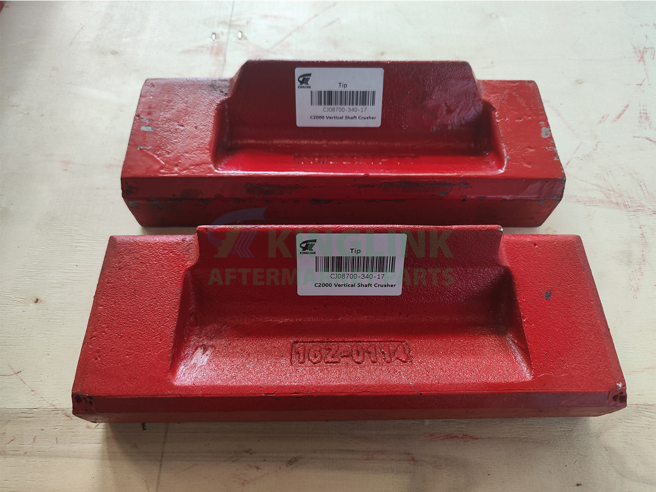 KINGLINK VSI Crusher Spare Parts Tip Cj08700-340-17 for Terex Canica2000dd 2000SD - Recambio para Maquinaria de construcción: foto 4 KINGLINK VSI Crusher Spare Parts Tip Cj08700-340-17 for Terex Canica2000dd 2000SD - Recambio para Maquinaria de construcción: foto 4