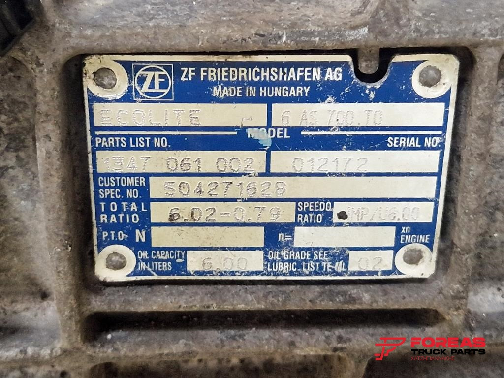 Caja de cambios para Camión ZF ECOLITE 6 AS 700 TO - AUTOMATIC: foto 8