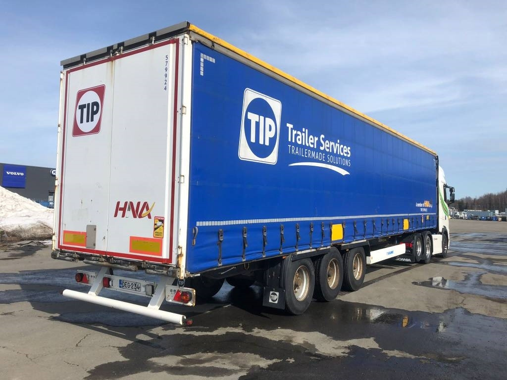 Krone vyökapelli, tolppataskut, ok kuntoinen vaunu - Semirremolque lona: foto 1 Krone vyökapelli, tolppataskut, ok kuntoinen vaunu - Semirremolque lona: foto 1