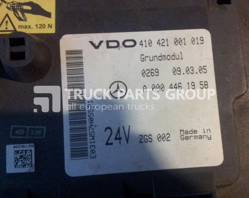 MERCEDES-BENZ Actros MP2, MP3 GM unit, Grundmodul, Fuse box, central electric fuse block - Fusible para Camión: foto 2 MERCEDES-BENZ Actros MP2, MP3 GM unit, Grundmodul, Fuse box, central electric fuse block - Fusible para Camión: foto 2