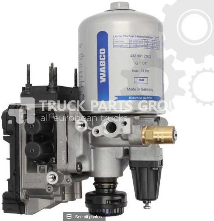 SCANIA R, T, P, G series EURO3, EURO4, EURO5, APS air dryer, 2308777, 2 crane - Piezas de freno para Camión: foto 2 SCANIA R, T, P, G series EURO3, EURO4, EURO5, APS air dryer, 2308777, 2 crane - Piezas de freno para Camión: foto 2