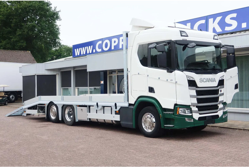 Scania R500 NGS Oprijwagen 6x2 E6 Nieuwe Laadbak met Hydraulische rijpaten - Camión portavehículos: foto 2 Scania R500 NGS Oprijwagen 6x2 E6 Nieuwe Laadbak met Hydraulische rijpaten - Camión portavehículos: foto 2