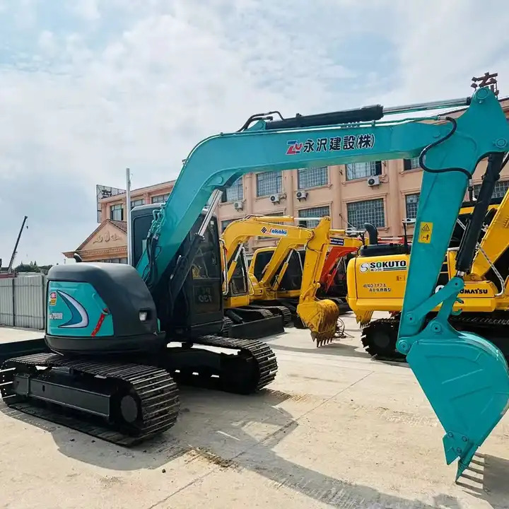 Original Color 7 Ton Hydraulic Excavator Kobelco Sk75-8 Mini Tracked Excavator With Quality Warranty In Shanghai - Excavadora de cadenas: foto 1 Original Color 7 Ton Hydraulic Excavator Kobelco Sk75-8 Mini Tracked Excavator With Quality Warranty In Shanghai - Excavadora de cadenas: foto 1