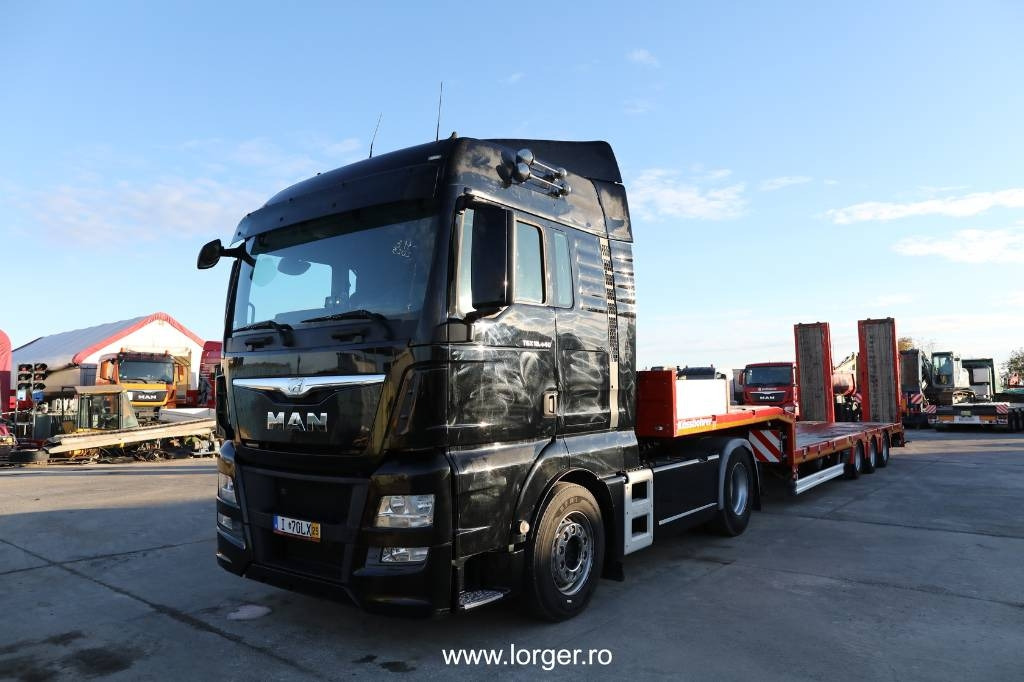 MAN TGX 18.440 4x2 BLS + Trailer Kässbohrer LB3 Lowbed - Cabeza tractora: foto 1 MAN TGX 18.440 4x2 BLS + Trailer Kässbohrer LB3 Lowbed - Cabeza tractora: foto 1