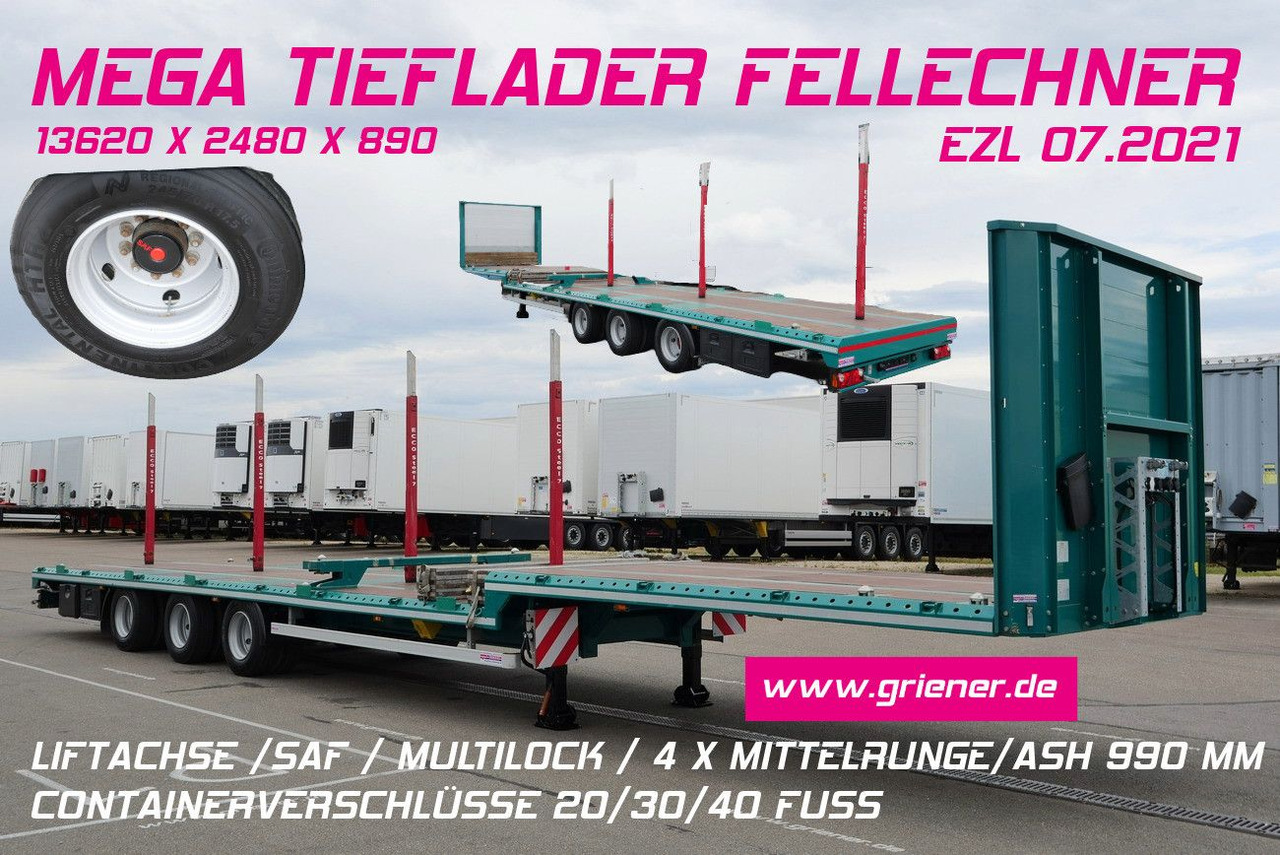 SP32 -G39 MEGA/JUMBO/LIFT/ CONTAINER /FELLECHNER - Semirremolque plataforma/ Caja abierta: foto 1 SP32 -G39 MEGA/JUMBO/LIFT/ CONTAINER /FELLECHNER - Semirremolque plataforma/ Caja abierta: foto 1