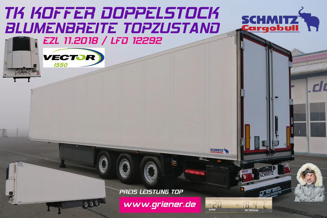 Schmitz Cargobull SKO 24/CARRIER 1550/DOPPELSTOCK/BLUMEN 258tsd km - Semirremolque caja cerrada: foto 1 Schmitz Cargobull SKO 24/CARRIER 1550/DOPPELSTOCK/BLUMEN 258tsd km - Semirremolque caja cerrada: foto 1