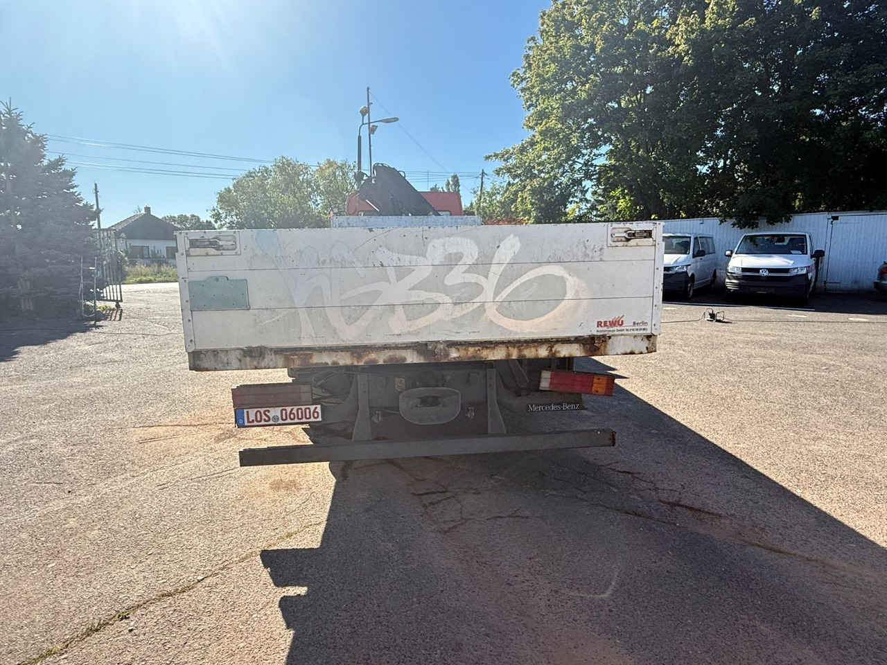 Mercedes-Benz Atego 1223 mit Kran MKG HLK 76 - Camión caja abierta, Camión grúa: foto 4 Mercedes-Benz Atego 1223 mit Kran MKG HLK 76 - Camión caja abierta, Camión grúa: foto 4