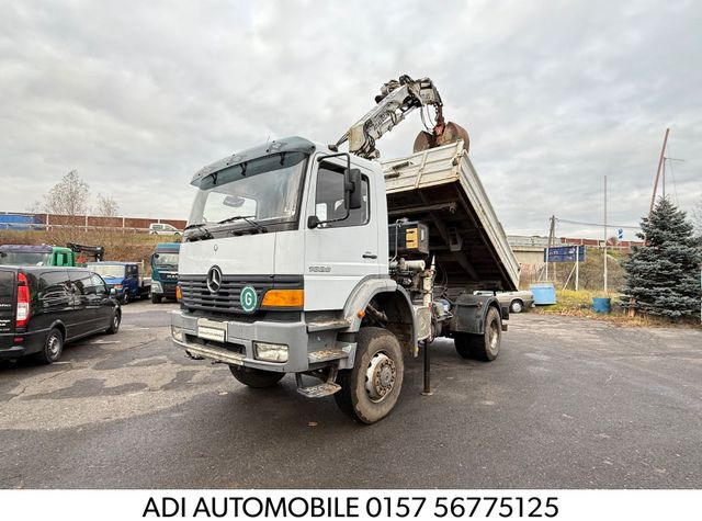 Mercedes-Benz Atego 1828 4x4 Kipper-Kran Atlas - Camión volquete, Camión grúa: foto 1 Mercedes-Benz Atego 1828 4x4 Kipper-Kran Atlas - Camión volquete, Camión grúa: foto 1