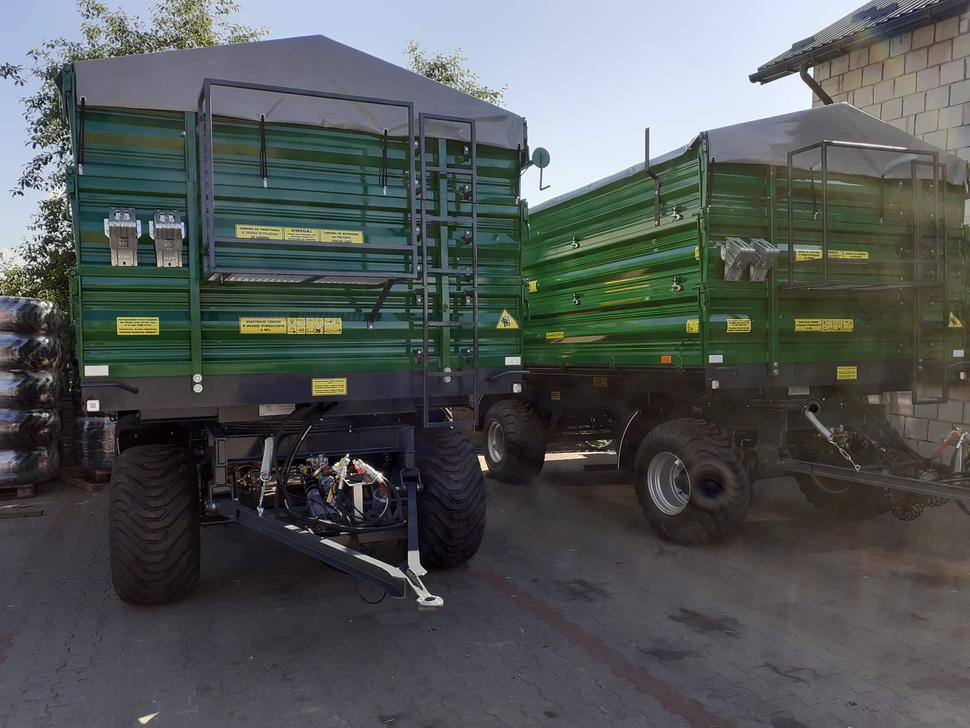 Remolque volquete agrícola nuevo Techmont Anhänger / Trailer / Remorque / Rimorchio / Прицеп двухоосный бортовой / Przyczepa dwuosiowa PTD16 12 t: foto 9