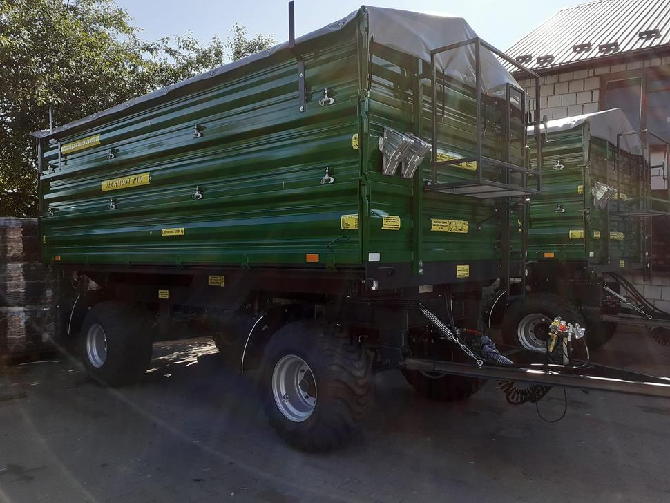 Remolque volquete agrícola nuevo Techmont Anhänger / Trailer / Remorque / Rimorchio / Прицеп двухоосный бортовой / Przyczepa dwuosiowa PTD16 12 t: foto 8