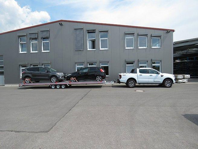 Fitzel Duo 35-21/83 Tridem INKL. ALU-BODEN - Remolque portavehículos: foto 1 Fitzel Duo 35-21/83 Tridem INKL. ALU-BODEN - Remolque portavehículos: foto 1