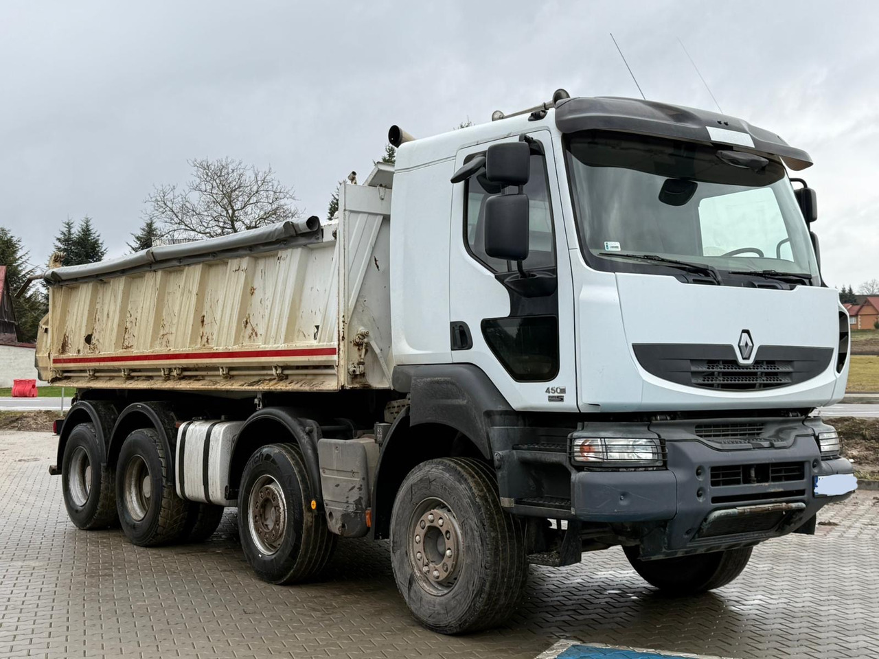 RENAULT KERAX 450 DXI / WYWROTKA / 8X4 / 3 STRONNA / MEILLER / EURO 5 - Camión volquete: foto 1 RENAULT KERAX 450 DXI / WYWROTKA / 8X4 / 3 STRONNA / MEILLER / EURO 5 - Camión volquete: foto 1