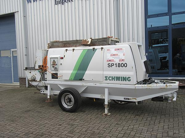 2015 SP 1800 D4 125 KW trailer static pump - Bomba de hormigon estacionaria: foto 1 2015 SP 1800 D4 125 KW trailer static pump - Bomba de hormigon estacionaria: foto 1
