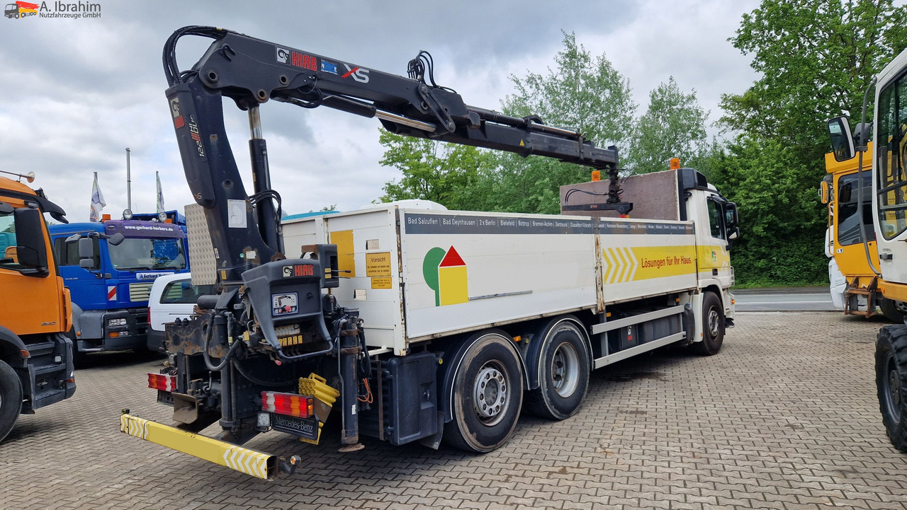 Camión grúa, Camión caja abierta Mercedes-Benz 2541L Baustoff mit HIAB 122, Palettengabel Lift-Lenkachse, mp3: foto 13