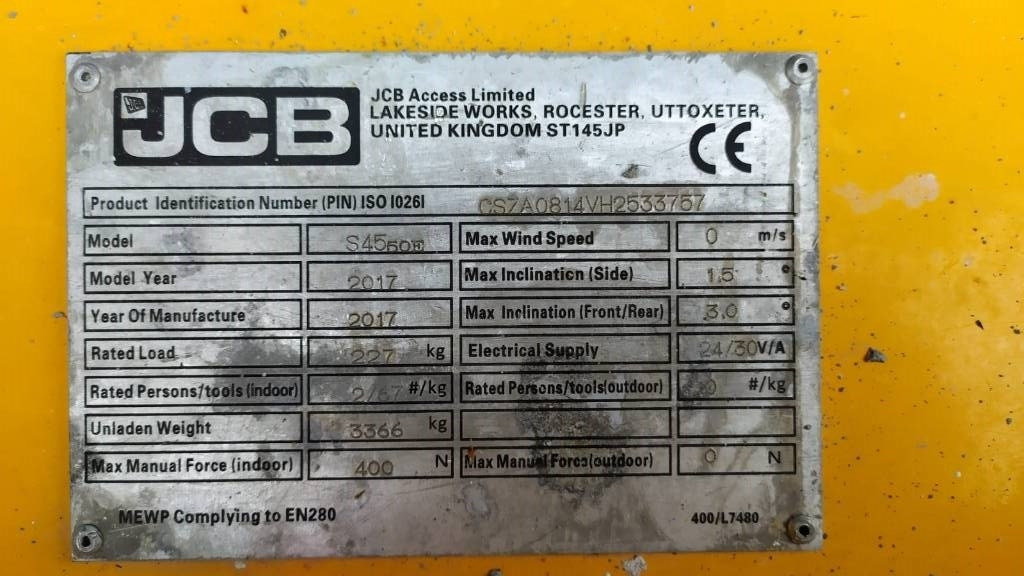 Arrendamiento de JCB S4550E  JCB S4550E: foto 11