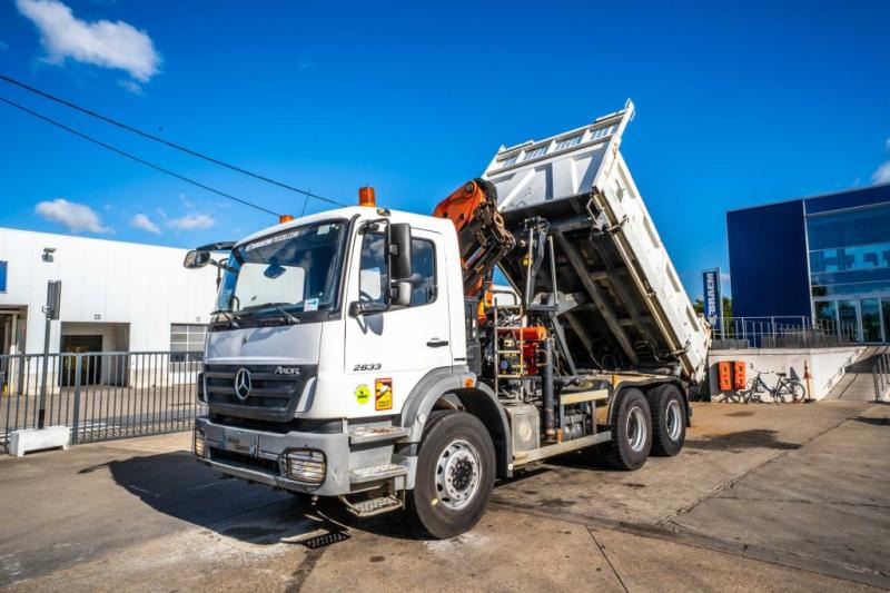 Mercedes AXOR 2633+BIBENNE+PALFINGER 18T/m /3XHydr. - Camión volquete, Camión grúa: foto 1 Mercedes AXOR 2633+BIBENNE+PALFINGER 18T/m /3XHydr. - Camión volquete, Camión grúa: foto 1
