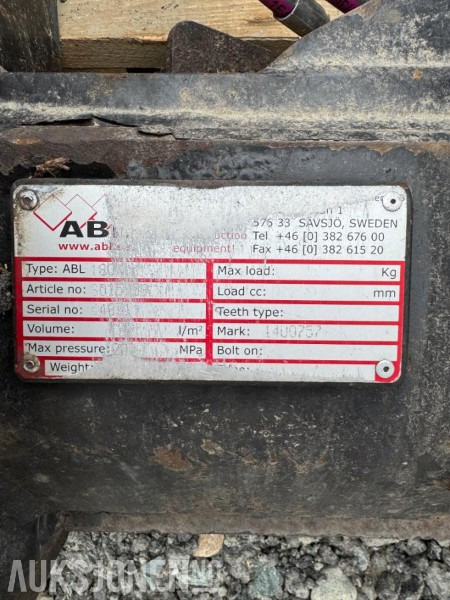 2 stk ABL hurtigfester for CAT 966/972 - Equipo de construcción: foto 3 2 stk ABL hurtigfester for CAT 966/972 - Equipo de construcción: foto 3