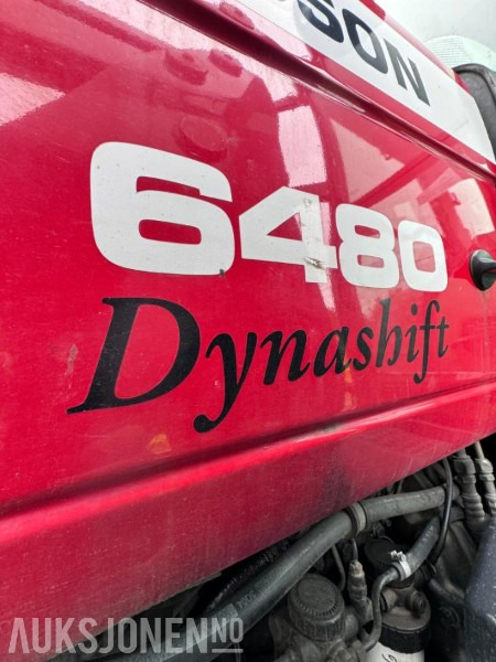 Tractor 2004 Massey Ferguson 6480 Dynashift - Frontlaster med hydraulisk redskapslås - Fronthydraulikk - 40 km - Fjærende hytte - tredje funksjon: foto 9