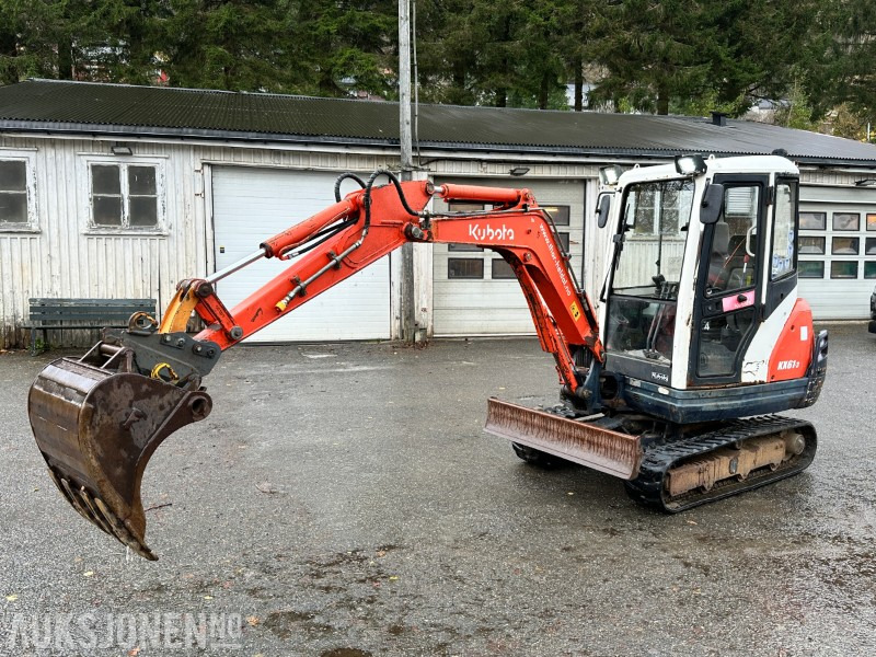 2007 Kubota KX61-3 Minigraver m/graveskuffe/anti-theft system, 4356 timer - Miniexcavadora: foto 1 2007 Kubota KX61-3 Minigraver m/graveskuffe/anti-theft system, 4356 timer - Miniexcavadora: foto 1