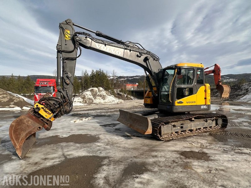 2008 Volvo ECR145C - Engcon tiltrotator - Puss og graveskuff. - Excavadora: foto 1 2008 Volvo ECR145C - Engcon tiltrotator - Puss og graveskuff. - Excavadora: foto 1