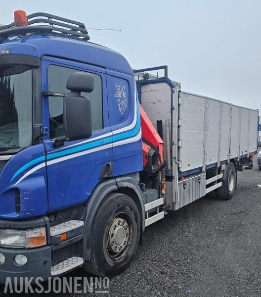2012 Scania P-serie P320 kranbil med bakløft - Camión grúa: foto 3 2012 Scania P-serie P320 kranbil med bakløft - Camión grúa: foto 3