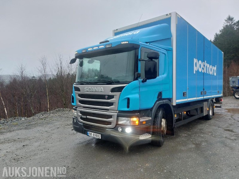 2013 Scania P-serie p280 lav km sideåpning på skap EURO 5 eu ok 11.2026 - Camión caja cerrada: foto 1 2013 Scania P-serie p280 lav km sideåpning på skap EURO 5 eu ok 11.2026 - Camión caja cerrada: foto 1
