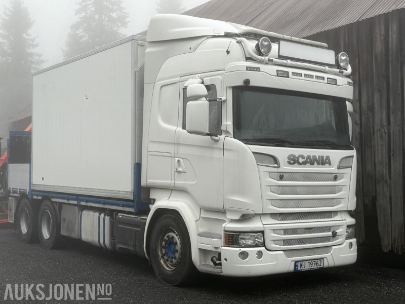 2016 Scania R 520 EURO 6T med bakmontert Palfingerkran - Camión grúa: foto 1 2016 Scania R 520 EURO 6T med bakmontert Palfingerkran - Camión grúa: foto 1