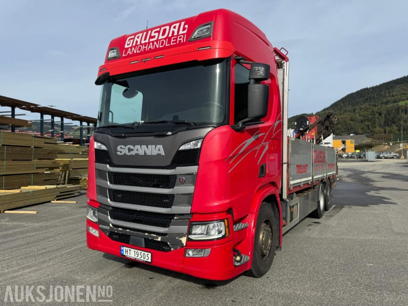 2017 Scania R500 planbil med HMF kran - Camión grúa: foto 4 2017 Scania R500 planbil med HMF kran - Camión grúa: foto 4
