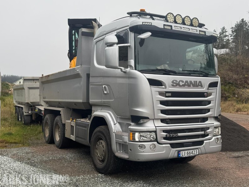 2017 Scania R730 tippbil med Maur trippelkjerre / EURO 6 / 6X4 - Camión volquete: foto 5 2017 Scania R730 tippbil med Maur trippelkjerre / EURO 6 / 6X4 - Camión volquete: foto 5