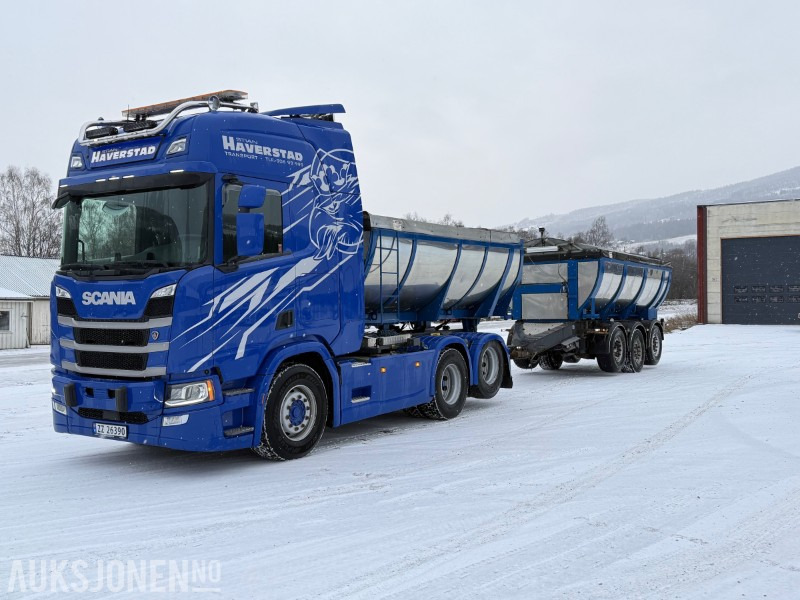 2019 Scania R-serie 6x2NB kombibil - Brøyterigget - Camión volquete: foto 1 2019 Scania R-serie 6x2NB kombibil - Brøyterigget - Camión volquete: foto 1