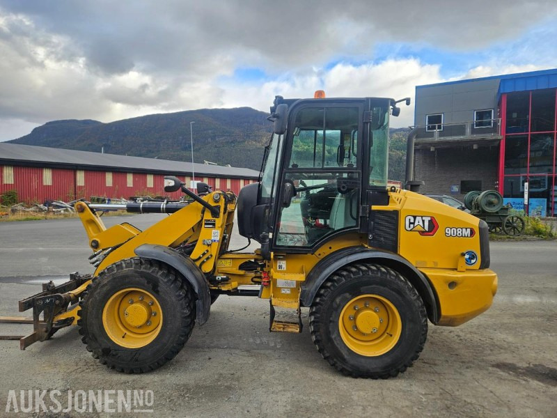 2020 Cat 908M 1.3m3 Skuffe. Pallegaffel - Cargadora de ruedas: foto 2 2020 Cat 908M 1.3m3 Skuffe. Pallegaffel - Cargadora de ruedas: foto 2