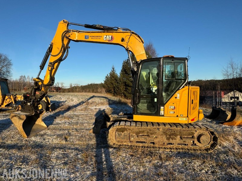 2022 Cat 308CR gravemaskin med gummipads / OilQuick / Engcon tiltrotator / 3 stk skuffer / 1334 timer - Excavadora: foto 2 2022 Cat 308CR gravemaskin med gummipads / OilQuick / Engcon tiltrotator / 3 stk skuffer / 1334 timer - Excavadora: foto 2