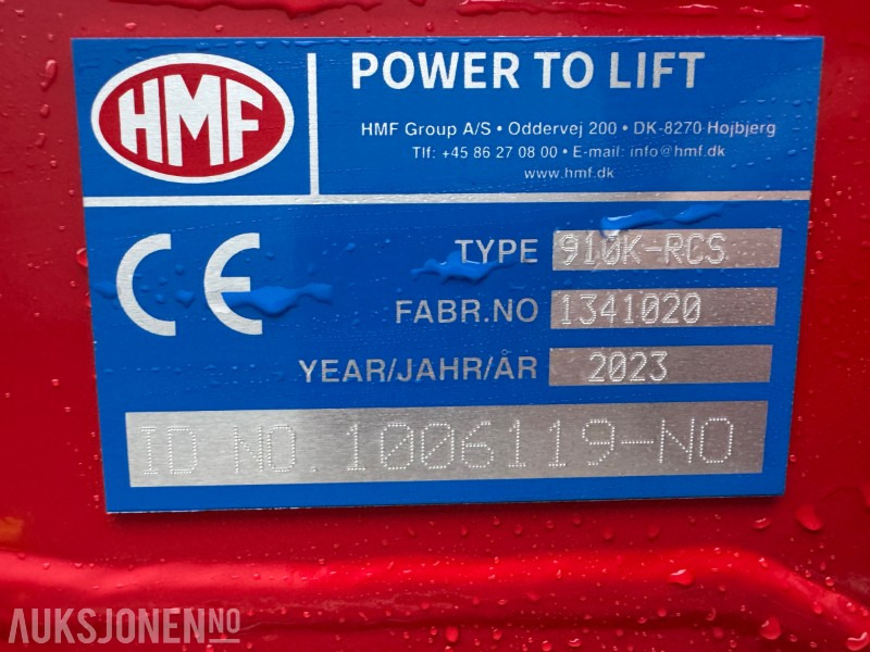 2023 HMF 910-RCS-K3 kran med fjernkontroll - Camión grúa: foto 5 2023 HMF 910-RCS-K3 kran med fjernkontroll - Camión grúa: foto 5