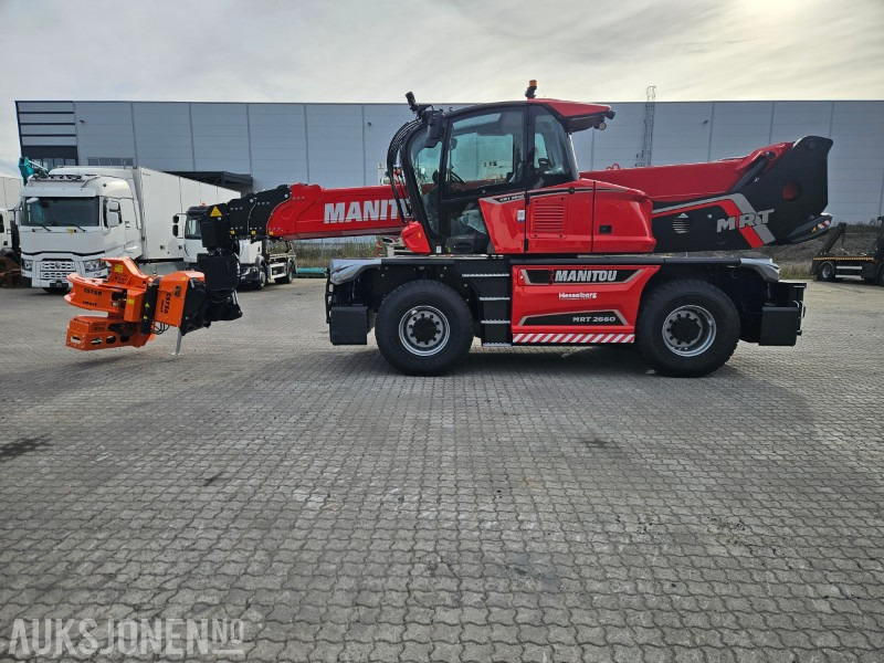 2025 NY - Manitou MRT 2660. Vinsj, Mannskapskurv, Beskjæringsklo/ sag , Gafler - Manipulador telescópico: foto 1 2025 NY - Manitou MRT 2660. Vinsj, Mannskapskurv, Beskjæringsklo/ sag , Gafler - Manipulador telescópico: foto 1