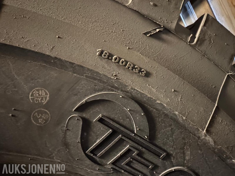 2016 4 stk Ubrukte TECHKING 18.00R33 - Implemento para Maquinaria de construcción: foto 5 2016 4 stk Ubrukte TECHKING 18.00R33 - Implemento para Maquinaria de construcción: foto 5