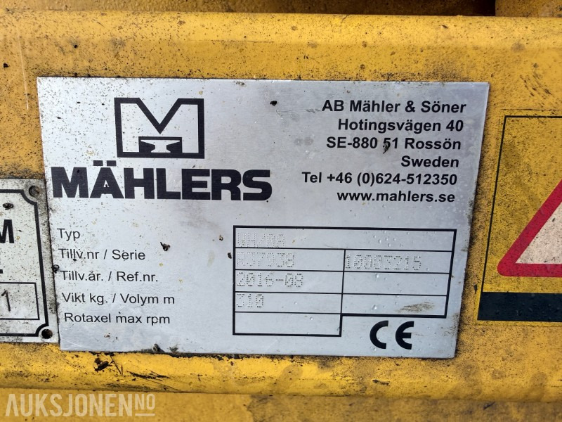 2016 Mählers snø og grusstopp - Implemento para Maquinaria de construcción: foto 5 2016 Mählers snø og grusstopp - Implemento para Maquinaria de construcción: foto 5