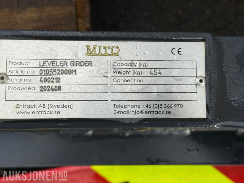 2024 Mito Leveler Girder – Avrettningsrulle til gravemaskin med S60-feste - Implemento para Maquinaria de construcción: foto 5 2024 Mito Leveler Girder – Avrettningsrulle til gravemaskin med S60-feste - Implemento para Maquinaria de construcción: foto 5