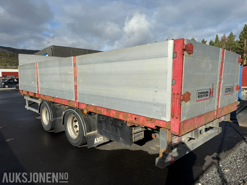 1997 Damm 2DBC20 - Egenvekt 3950kg - 2-akslet - Lastebilhenger - Nedleggbare karmer - Remolque: foto 5 1997 Damm 2DBC20 - Egenvekt 3950kg - 2-akslet - Lastebilhenger - Nedleggbare karmer - Remolque: foto 5