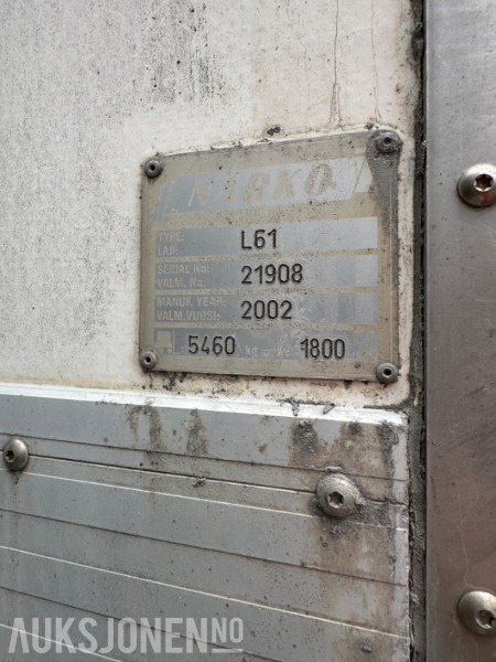 2002 Narko L61 skaptralle med full sideåpning - Remolque: foto 5 2002 Narko L61 skaptralle med full sideåpning - Remolque: foto 5